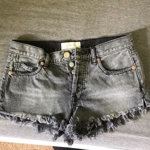 ripped jean shorts